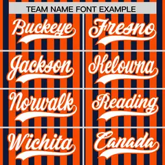 Orange Navy White American Flag Graffiti Baseball Jersey 3