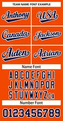Orange Navy-White Classic Basketball Jersey 3