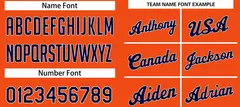 Orange Navy-White Classic Basketball Uniform Jersey 4