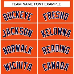 Orange Navy-White Classic Casual Basketball Jersey 3