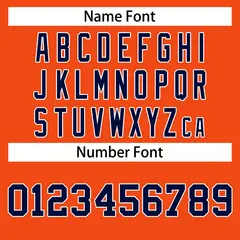 Orange Navy-White Classic Casual Basketball Jersey 4