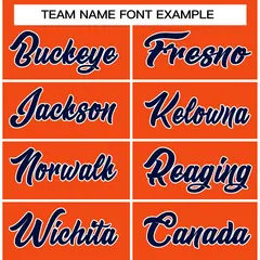 Orange Navy-White Classic Casual Basketball Jersey 3