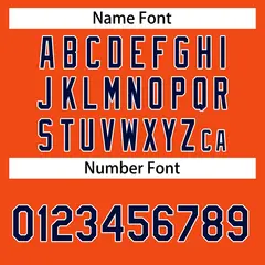 Orange Navy-White Classic Casual Basketball Jersey 4