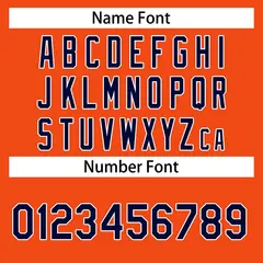 Orange Navy-White Classic Casual Basketball Jersey 4
