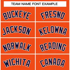 Orange Navy-White Classic Casual Basketball Jersey 3