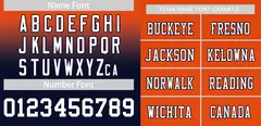 Orange Navy-White Gradient Fashion Outdoor Football Jersey 3