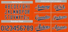 Orange Navy-White Stripe Fashion Baseball Jersey 2