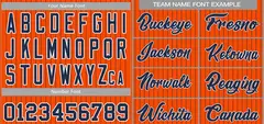 Orange Navy-White Stripe Fashion Baseball Jersey 3