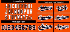 Orange Navy-White Stripe Raglan Sleeves Baseball Jersey 3