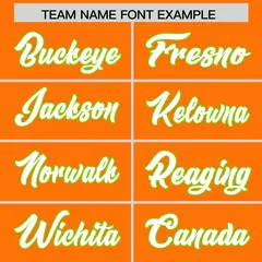 Orange Neon Green Gold Gradient Sides Football Jersey 3