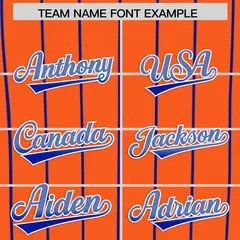 Orange New York City Silhouette Baseball Jersey 3