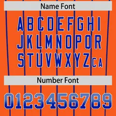 Orange New York City Silhouette Baseball Jersey 4