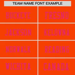 Orange Pink Sequin Lettering Football Jersey 3