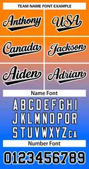 Orange Powder Blue Black-White Gradient Two-Button Softball Jersey 3