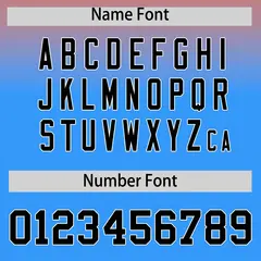 Orange Powder Blue Full-Snap Varsity Gradient Letterman Jacket 4