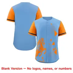 Orange Powder Blue Raptor Series Raglan Baseball Jersey 8