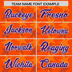 Orange Purple All Star Graffiti Pattern Football Jersey 3