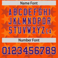 Orange Purple All Star Graffiti Pattern Football Jersey 4