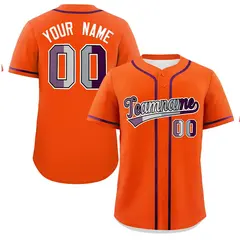 Orange Purple Classic Pride Month Genderless Baseball Jersey