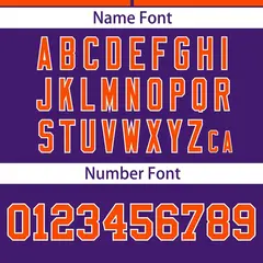 Orange Purple Color Block Raglan Sleeves Baseball Jersey 4