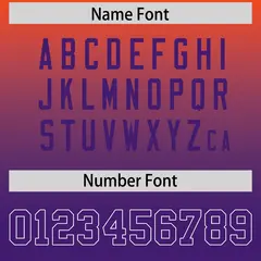 Orange Purple Gradient Side Pattern Football Jersey 4