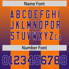Orange Purple Gradient Vertical Stripe Football Jersey 4