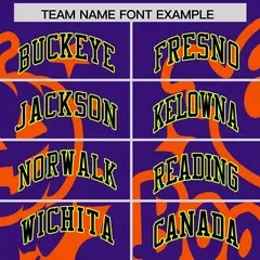 Orange Purple Neon Green Halloween Bats Pumpkins Ghost Letterman Jacket 3