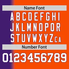 Orange Purple Pinstripe Gradient Baseball Jersey 4