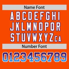 Orange Purple-Powder Blue Gradient Side Baseball Jersey 4