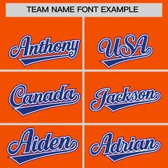 Orange Purple-Royal Raglan Full-Snap Varsity Letterman Jacket 5
