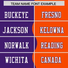 Orange Purple Split Fashion Mesh Authentic Football Jersey 3