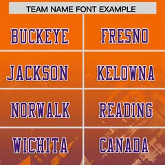 Orange Purple Star Gradient Flag Football Jersey 3