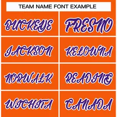Orange Purple-White Classic Hockey Jersey 3