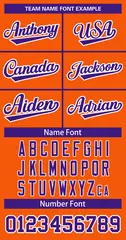 Orange Purple-White Classic Hockey Jersey 3