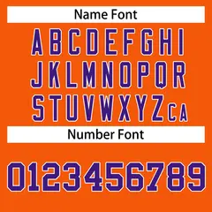 Orange Purple-White Classic Hockey Jersey 4