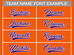 Orange Purple-White Classic Hockey Jersey 3