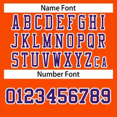 Orange Purple-White Classic Style Authentic Football Jersey 4