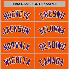 Orange Purple-White Raglan Varsity Full-Snap Letterman Jacket 3