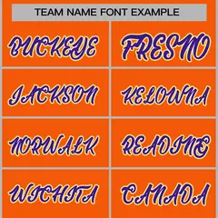 Orange Purple-White Raglan Varsity Full-Snap Letterman Jacket 3