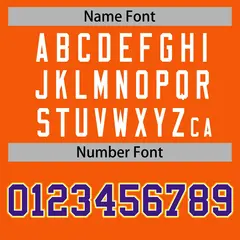 Orange Purple-White Raglan Varsity Full-Snap Letterman Jacket 4