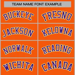 Orange Purple-White Raglan Varsity Full-Snap Letterman Jacket 5