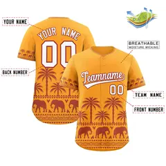 Orange Red Graffiti Pattern Bossinia Style Baseball Jersey 2