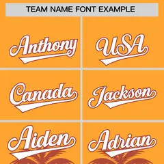 Orange Red Graffiti Pattern Bossinia Style Baseball Jersey 3