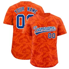 Orange Red Playboy Graffiti Pattern Baseball Jersey