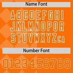 Orange Rhombus Design Authentic Baseball Jersey 4