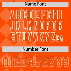 Orange Rhombus Design Authentic Baseball Jersey 4