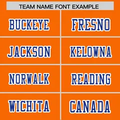 Orange Royal Authentic Football Jersey with Sleeve Stripes 3