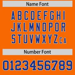 Orange Royal Authentic Football Jersey with Sleeve Stripes 4