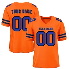 Orange Royal-Black Classic Style Authentic Football Jersey 1