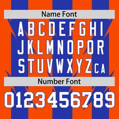 Orange Royal Blade Pattern Raglan Baseball Jersey 4